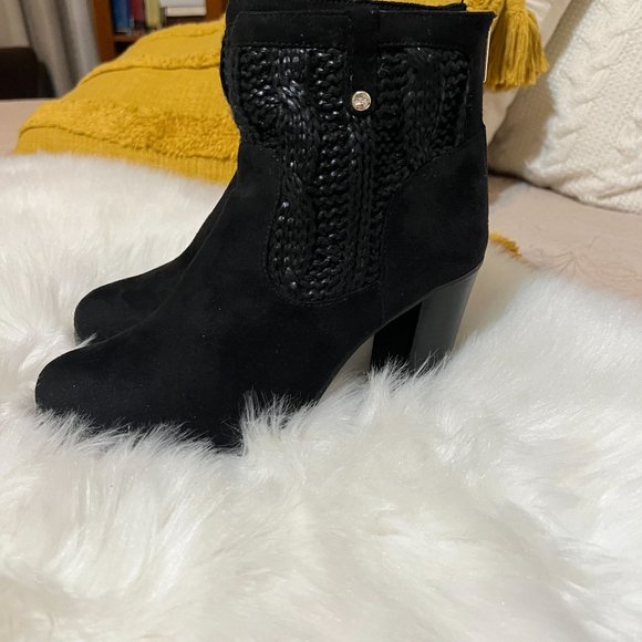 Juicy Couture Black Classic Ankle Boots Size 9 Medium - Picture 4 of 15